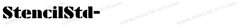 StencilStd字体转换