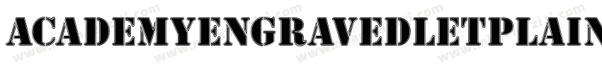 academyengravedletplain1字体转换