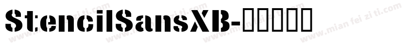 StencilSansXB字体转换