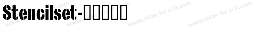 Stencilset字体转换