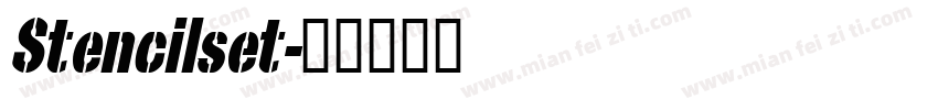 Stencilset字体转换