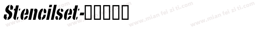 Stencilset字体转换