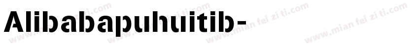 AIibabapuhuitib字体转换