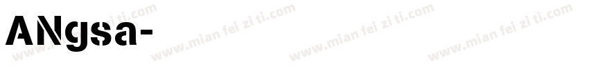 ANgsa字体转换