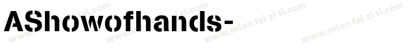 AShowofhands字体转换