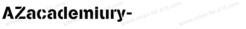 AZacademiury字体转换