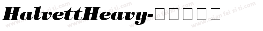 HalvettHeavy字体转换