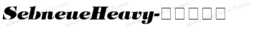 SebneueHeavy字体转换