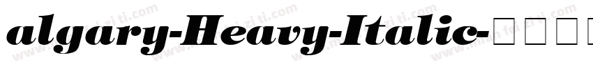 algary-Heavy-Italic字体转换
