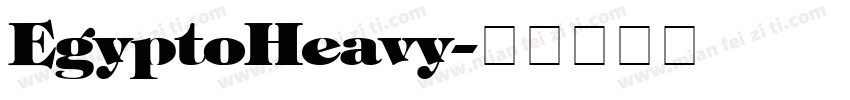 EgyptoHeavy字体转换