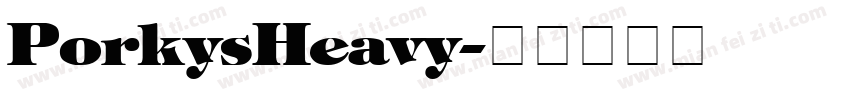 PorkysHeavy字体转换
