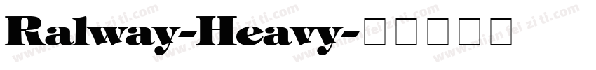 Ralway-Heavy字体转换