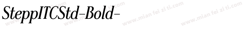 SteppITCStd-Bold字体转换
