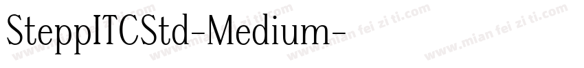 SteppITCStd-Medium字体转换