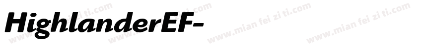 HighlanderEF字体转换