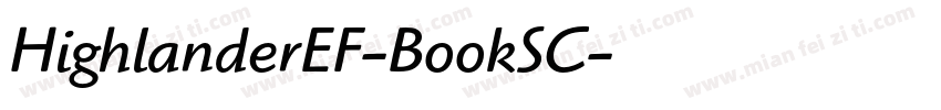 HighlanderEF-BookSC字体转换