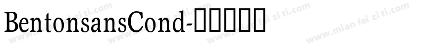 BentonsansCond字体转换