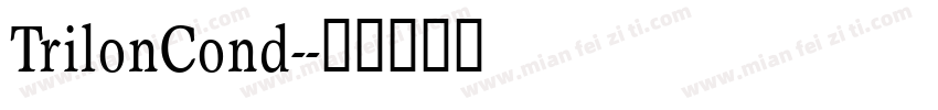 TrilonCond-字体转换