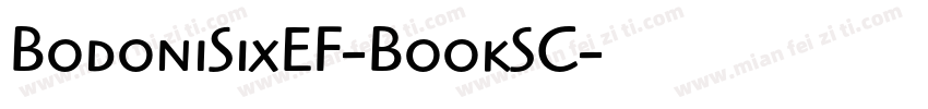 BodoniSixEF-BookSC字体转换