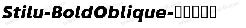 Stilu-BoldOblique字体转换
