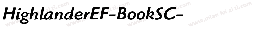 HighlanderEF-BookSC字体转换