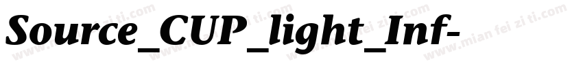 Source_CUP_light_Inf字体转换
