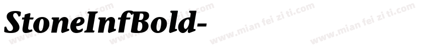 StoneInfBold字体转换