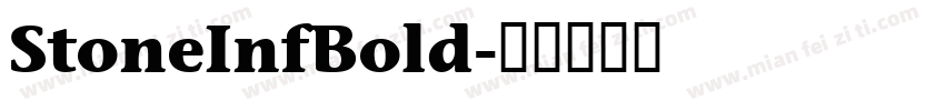 StoneInfBold字体转换