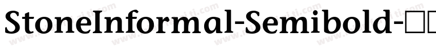 StoneInformal-Semibold字体转换