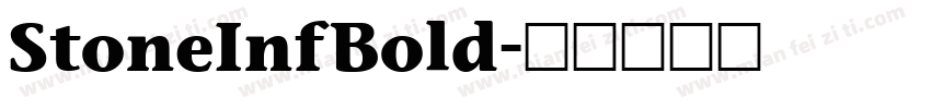 StoneInfBold字体转换