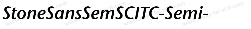 StoneSansSemSCITC-Semi字体转换