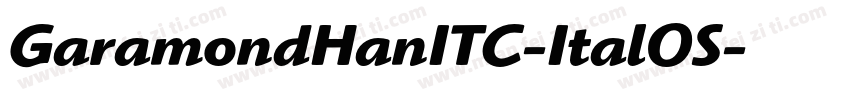 GaramondHanITC-ItalOS字体转换