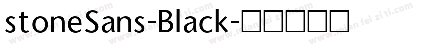 stoneSans-Black字体转换