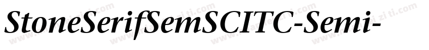 StoneSerifSemSCITC-Semi字体转换