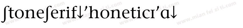 StoneSerif-PhoneticIPA字体转换