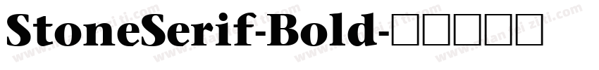 StoneSerif-Bold字体转换