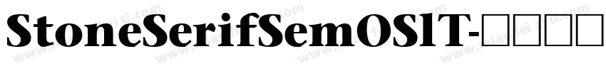 StoneSerifSemOSlT字体转换