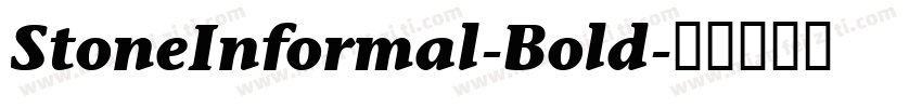 StoneInformal-Bold字体转换