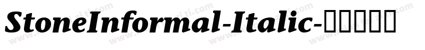 StoneInformal-Italic字体转换
