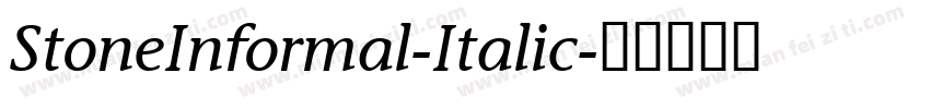 StoneInformal-Italic字体转换