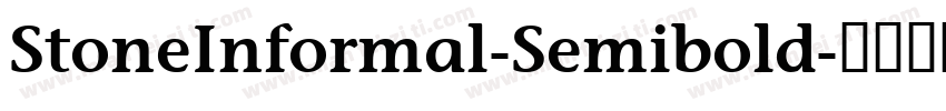StoneInformal-Semibold字体转换