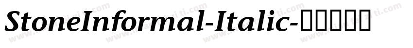 StoneInformal-Italic字体转换