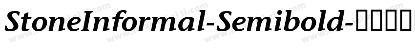 StoneInformal-Semibold字体转换