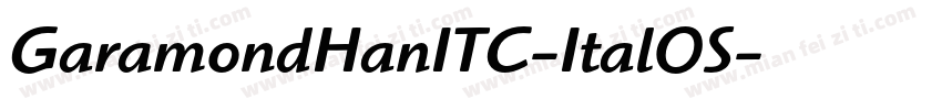 GaramondHanITC-ItalOS字体转换
