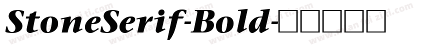StoneSerif-Bold字体转换