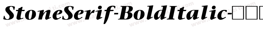 StoneSerif-BoldItalic字体转换