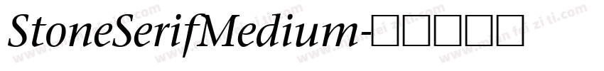 StoneSerifMedium字体转换