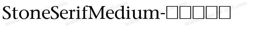 StoneSerifMedium字体转换