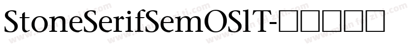 StoneSerifSemOSlT字体转换