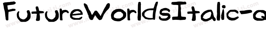 FutureWorldsItalic-qZZZ6字体转换